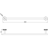 Полотенцедержатель LEMARK BELUGA LMA-8013S-BN брашированный никель